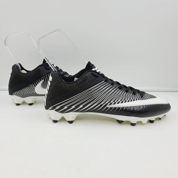 Nike Soccer Cleats Mens Size 13 Vapor Speed 2 White Black Football EUC - Picture 5 of 9